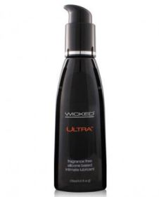 Wicked sensual care collection fragrance free 4 oz lubricant - ultra - silicone based - TCN-WS5045