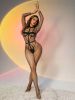 Sexy Lingerie Pink Fishnet Dew Charming Cute Girl Jumpsuit Two Piece Set - S - Pink