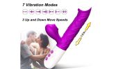 3-in-1 G-spot Thrust Rotation Vibrator with 7 Sucking Modes Sex toy - Purple