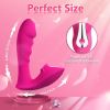 G-Spot Vibrator, 2 in 1 Sex toys women Clitoris Licking Dildo Sucking Vibrators with 10 Vibration & Suction Modes - Rose