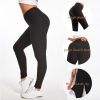 RAINBEAN Women TIK Tok Leggings Bubble Textured Butt Lifting Yoga Pants - Black-XXXL