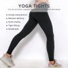 RAINBEAN Women TIK Tok Leggings Bubble Textured Butt Lifting Yoga Pants - Black-XXXL